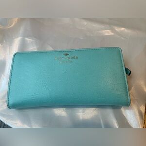 Kate Spade Long Wallet, Tiffany blue